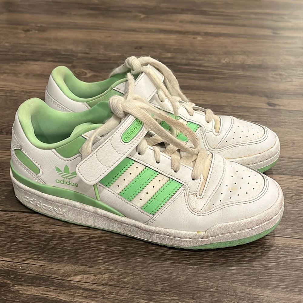 Adidas green sneakers